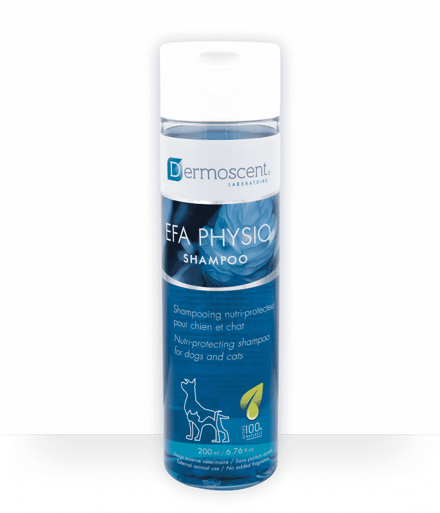 Efa physio shampoo Dermoscent, shampooing nutri-protecteur pour chien et chat